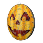 彫りカボチャ笑いハロウィーンデザイン ダーツボード (正面右)