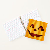 彫りカボチャ笑いハロウィーンデザイン ノートブック (内部)