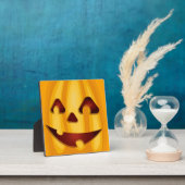 彫りカボチャ笑いハロウィーンデザイン フォトプラーク (インサイチュ)