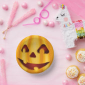 彫りカボチャ笑いハロウィーンデザイン ペーパーボウル (パーティー)