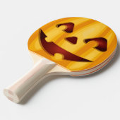 彫りカボチャ笑いハロウィーンデザイン 卓球ラケット (正面アングル)