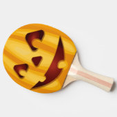 彫りカボチャ笑いハロウィーンデザイン 卓球ラケット (横)