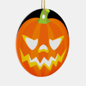 彫りカボチャ – ハロウィーン セラミックオーナメント (右)