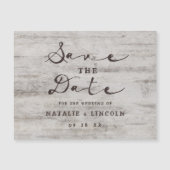 彫りスウィート素朴アーツ結婚式の日付を保存 (正面)