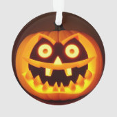 彫りハロウィーンカボチャ オーナメント (裏面)
