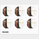 彫りハートツリー素朴スミニマルプ結婚ス ラウンドシール (シート)