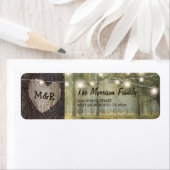 彫りハート結婚ツリー |ストリングラ素朴イト ラベル (インサイチュ)