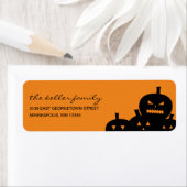 彫りパンプキンハロウィーン住所 シール (インサイチュ)