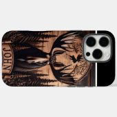 彫りムースウォールデコル Case-Mate iPhoneケース (裏面 (横))