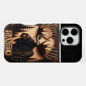 彫りムース記号 iPhoneケース (裏面横)