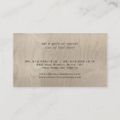 彫り文字建築建設業者 名刺 (裏面)