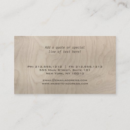 彫り文字建築建設業者 名刺 (裏面)