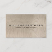 彫り文字建築建設業者 名刺 (正面)