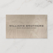 彫り文字建築建設業者 名刺 (正面)