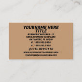 彫り木彫りカーバー 名刺 (裏面)