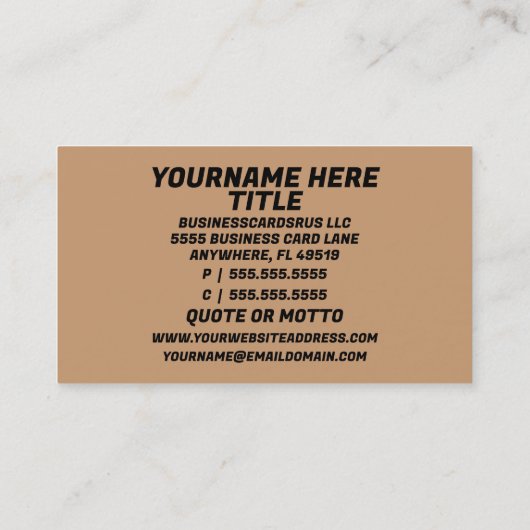 彫り木彫りカーバー 名刺 (裏面)