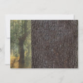 彫り素朴ハートツリーブライダルシャワー 招待状 (裏面)