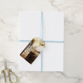 彫り素朴木&ストリングライツカントリーウェディング ギフトタグ (より糸付き)