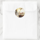 彫り素朴木&ストリングライツカントリーウェディング ラウンドシール (バッグ)