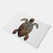 彫り芸術的ウミガメ ドアマット (アングル)