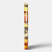 彫り角のベージュと赤みを帯びた整列 Case-Mate iPhoneケース (裏面 / 左)