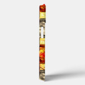 彫り角のベージュと赤みを帯びた整列 Case-Mate iPhoneケース (裏面 / 右)