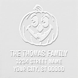 彫り込み顔名住所のハロウィーンカボチャ