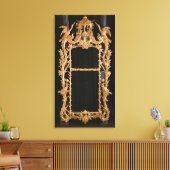 彫り鏡, c.1760 キャンバスプリント (インサイチュ (リビング))