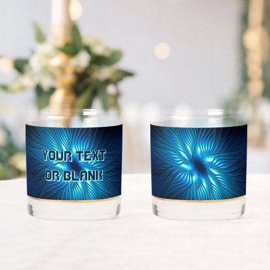 彫り青い星のキャンバス印刷 ウイスキーグラス (インサイチュ (ウェディング))