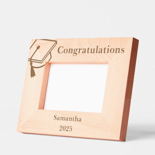 彫パーソナライズされた刻された卒業写真フレーム レーザー彫刻フレーム (左)
