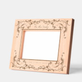 彫パーソナライズされた刻された木材クリスマス写真枠 レーザー彫刻フレーム (左)