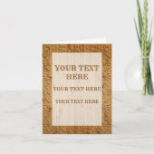 彫フェイクり木犬の足と骨 ノートカード (正面)