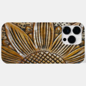 彫フェイクり木質日輪彫刻 Case-Mate iPhoneケース (裏面 (横))