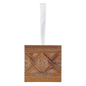 彫ロシアのり木箱 キューブオーナメント (右)