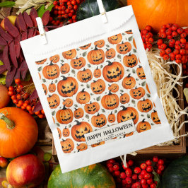 彫不気味りカボチャ&紅葉ハロウィーン フェイバーバッグ