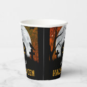 彫不気味刻カボチャ墓地ハローウィンパーティ 紙コップ (右)