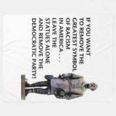 彫像を取り除く フリースブランケット (正面(横))