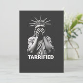 彫像リバティーニューヨークアメリカTarrified シーズンカード (スタンド正面)