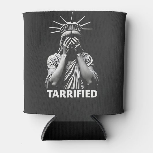 彫像リバティーニューヨークアメリカTarrified 缶クーラー (正面)