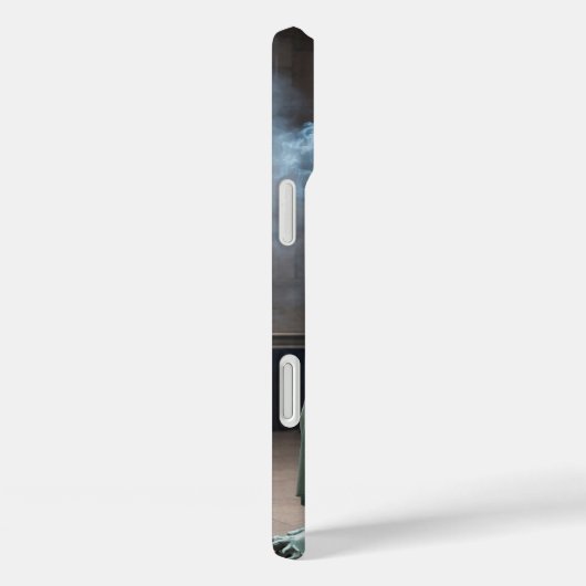 彫像リバティ喫煙たばこ反政府芸術ギフト Case-Mate iPhoneケース (裏面 / 右)