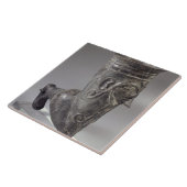 彫刻が施されたの足の形のBuccheroの容器 タイル (側面)