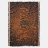 彫刻されたウッドシェマイスラエル スローブランケット (正面縦)