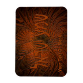 彫刻されたウッドシェマイスラエル マグネット (縦)