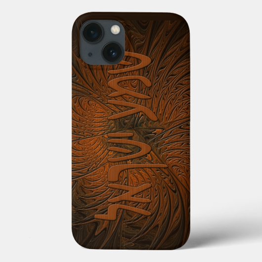 彫刻されたウッドシェマイスラエル Case-Mate iPhoneケース (裏面)