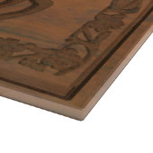 彫刻されたウッドシャロム カッティングボード (角)