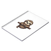 彫刻されたスローTシャツ ビンテージ動物アート (2) ノートブック (左側)