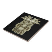 彫刻されたティキ彫刻サンダー_コーブ タイル (側面)