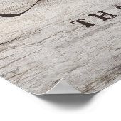 彫刻されたハートのカード＆ギフト ウェディングテーブルサイン ポスター (角)