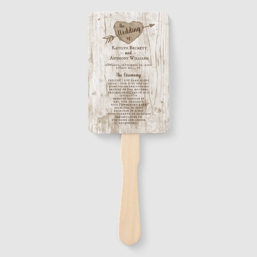 彫刻されたハートの結婚収集プログラム ハンドファン (正面)