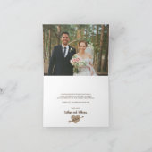 彫刻されたハートツリー結婚のコレクションありがとう サンキューカード (内部)